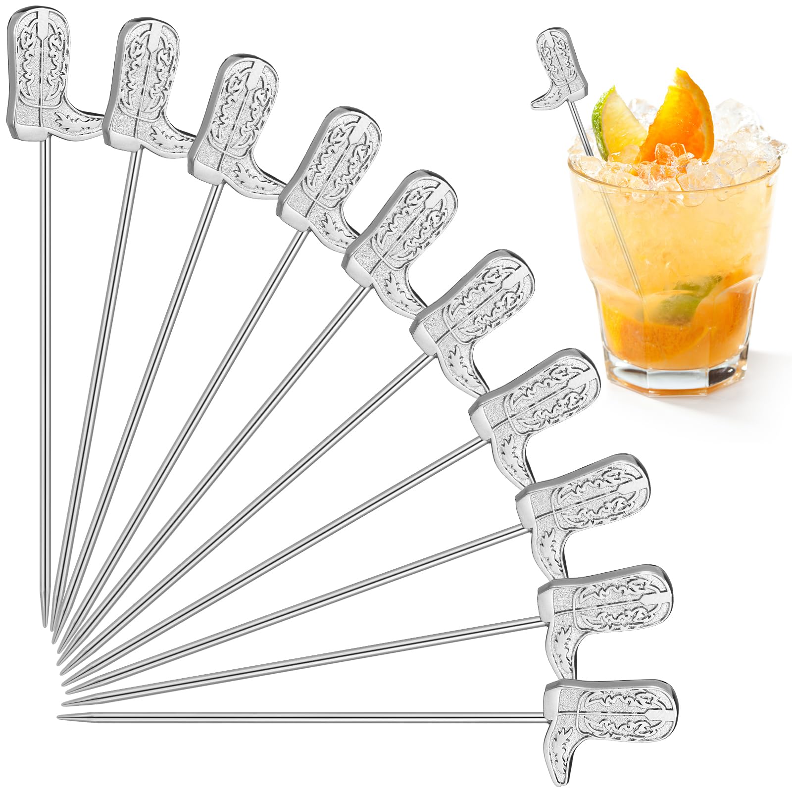 Amazon.com | Tioncy 10 Pcs Metal Cowboy Style Cocktail Picks 4.7